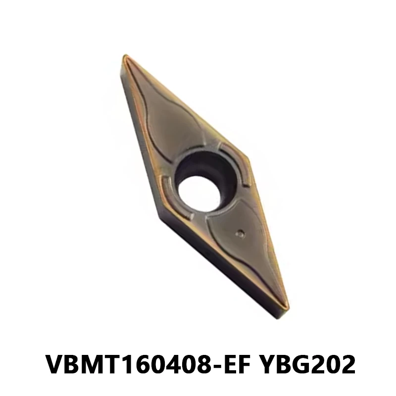 

Original VBMT160408-EF YBG202 Carbide Inserts VBMT160408 for SVVBN External Turning Tool VBMT Turning Blades CNC Lathe Cutting