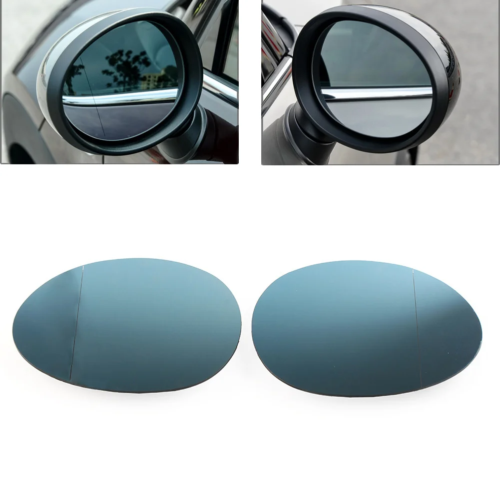 1Pc Car Rear View Heated Mirror Glass Blue For Mini F54 F55 F56 F57 F60 51167366039