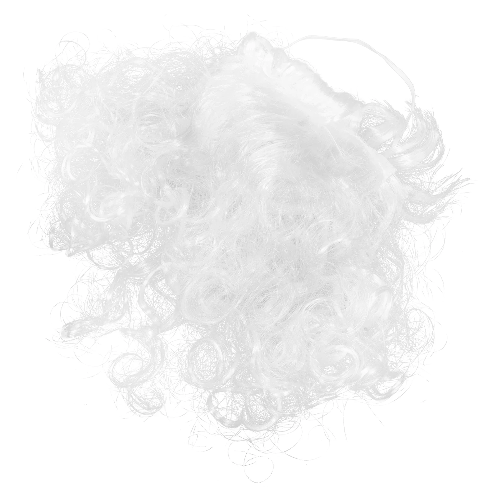 

Christmas Santa Claus White Silk Beard Comfortable Lightweight Fake Mustache for Party Cosplay Decorative Props Facial Hair