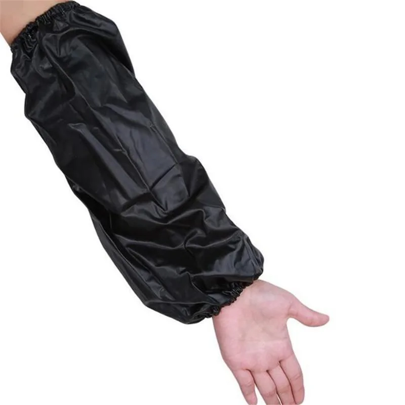 1Pair Thick Black Oversleeve Waterproof Oilproof Housework Cleaning Accessories Waterproof Sleeves Adult Arm Sleeves