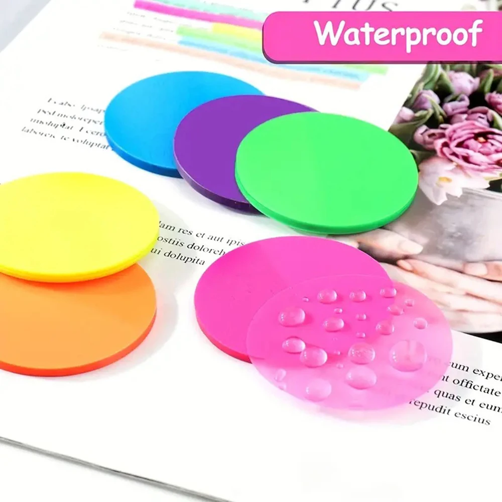 160 Sheets Colors Transparent Sticky Notes Waterproof Index Tabs Stickers Memo Stationery School Office Supplies