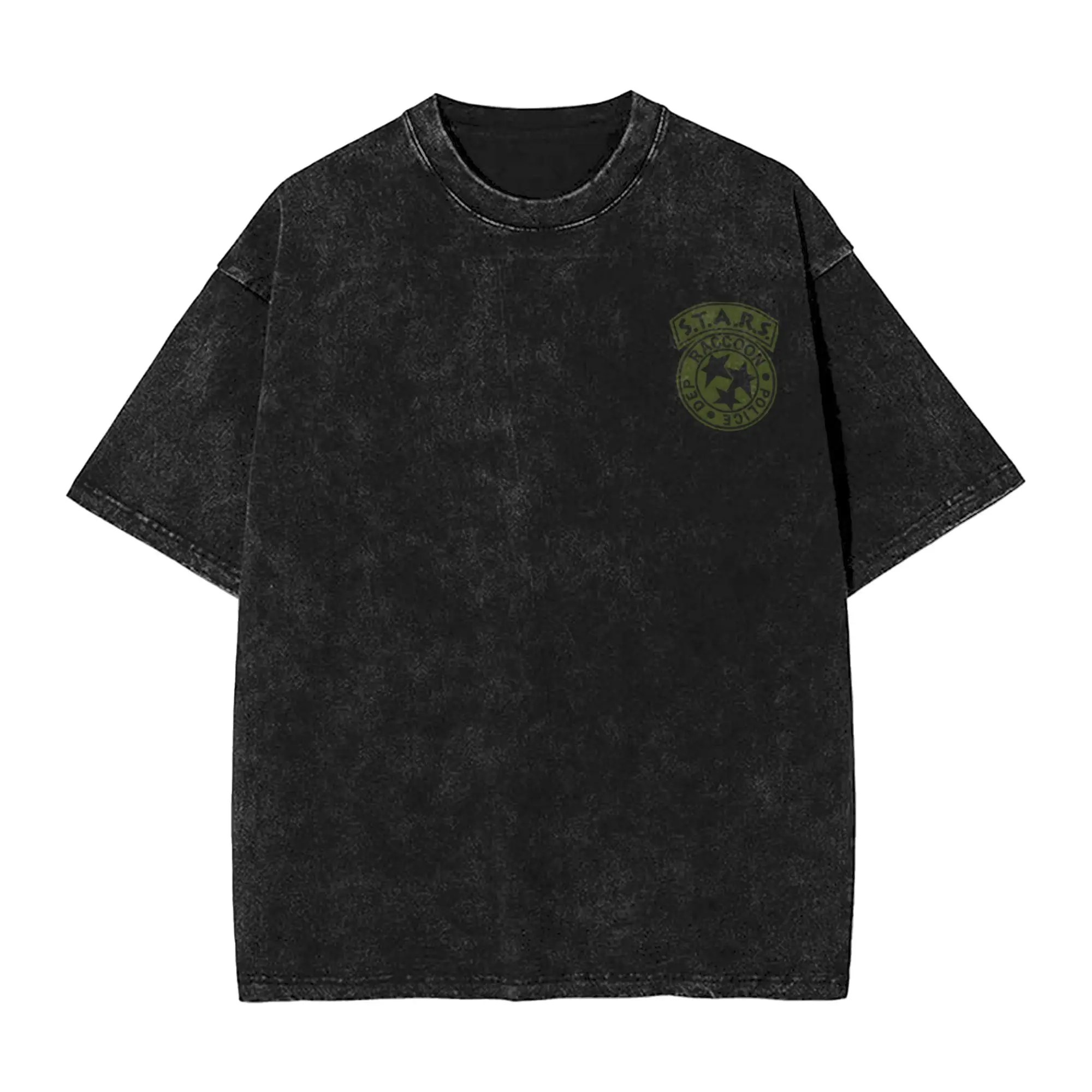 S.T.A.R.S. Raccoon Police Department RPD T Shirts Washed 100% Cotton Oversize T-Shirt for Men Women Tops Streetwear Summer Tees