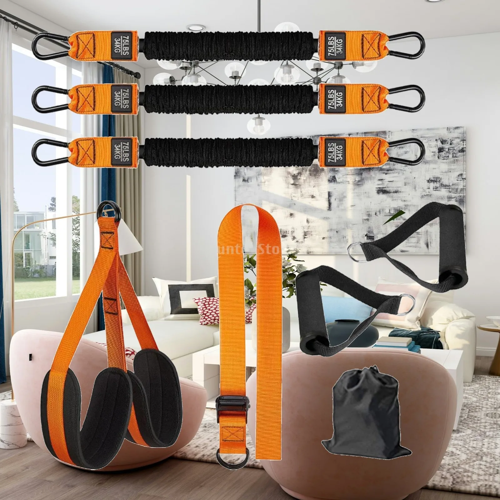 Gym Resistance Pull Up Band Adjustable Strength Training Equipment for Home Body Stretching