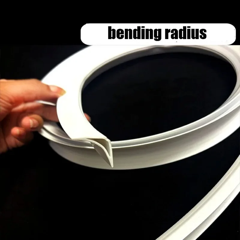 

Self Adhesive Plastic Wall Corner Edge Strip for Worktop Ceiling Floor Caulking Skirting Skirting TrimTile Edge Strip for Wall