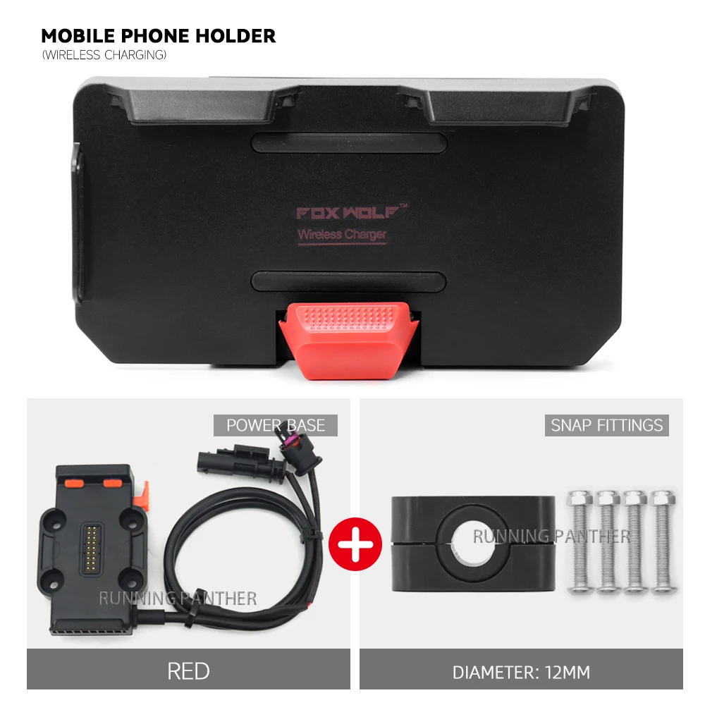 Motorcycle For BMW R1200GS R1250GS LC Adventure USB Mobile Phone GPS Navigation Bracket Wireless Charging Support F750GS F850GS - Image 6
