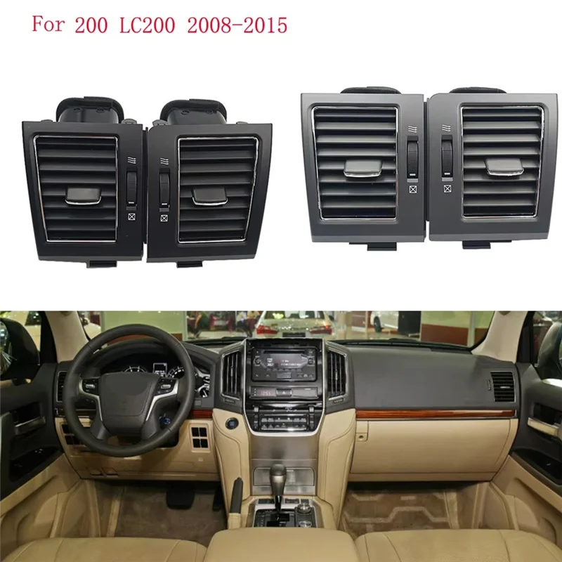 

NEW-Air Conditioner Air Vent Outlet Conditioning Grill For Toyota Land Cruiser 200 LC200 2008-2015 55687-60100 55687-66090
