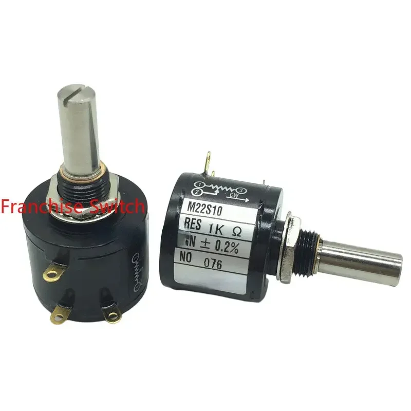 M22S10 Precision Multiturn Wire Wound Potentiometer 1K2K5K10K200 Ohms Ten Turns