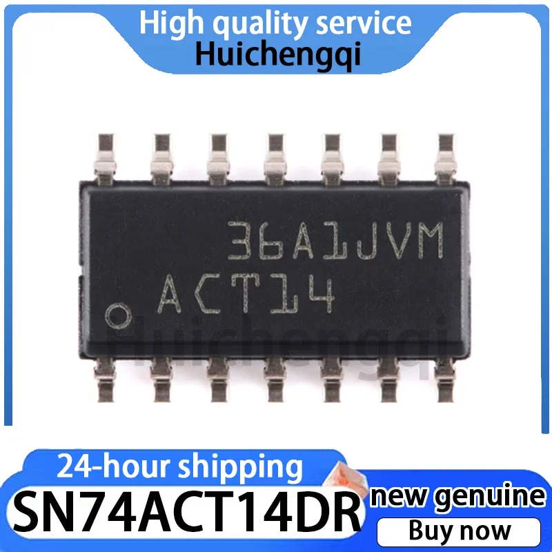 10PCS Genuine SN74ACT14DR Package SOIC-14 Six Channel Schmitt Trigger Inverter