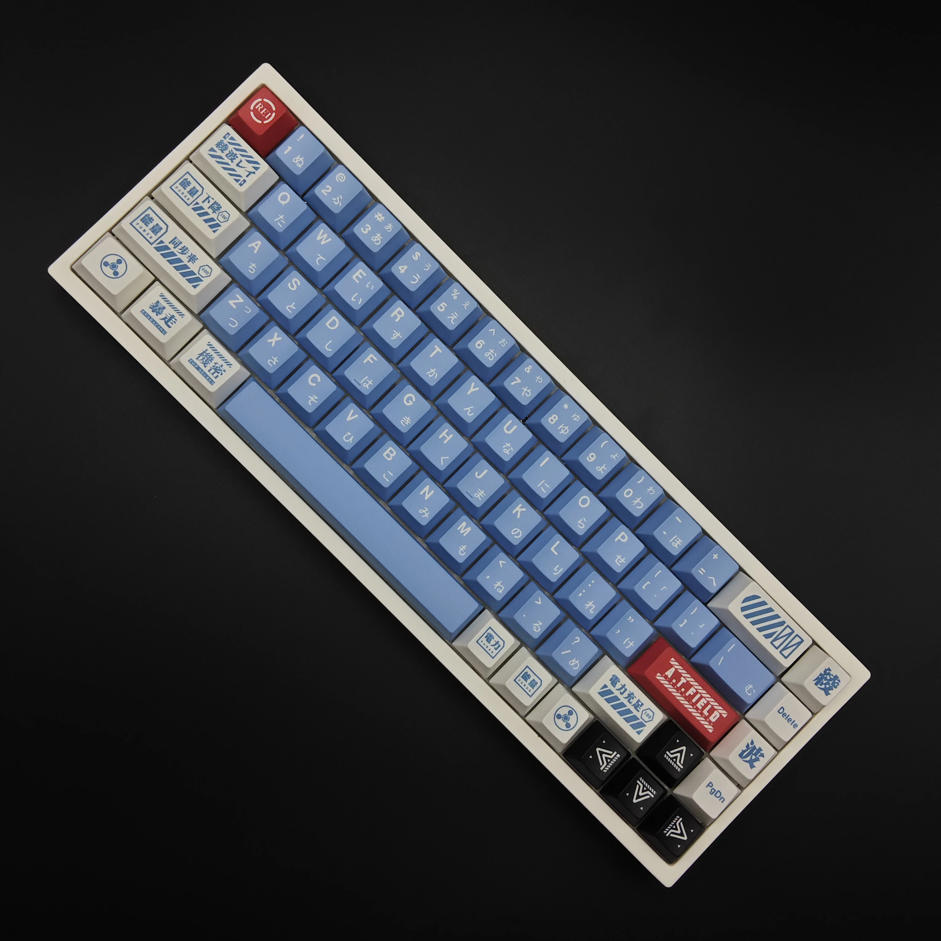 Aifei Lilith Keycaps Rei Ayanami PBT Dye Sublimation Cherry Height Japanese Blue Mechanical Keyboard  AULA F75 Anne Pro 2 GK61