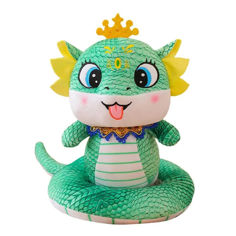 Chinese Year Of Snake Plush Toy Traditional Chinese Plush Snake Toy Snake Mascot Plush Toy Stuffed Animal For Tables Sofas