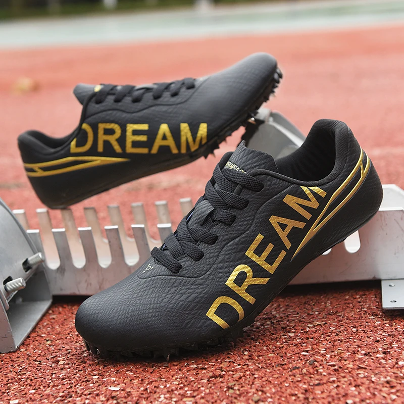 Dream Eagle Spikes Sprint Shoes Professional Lightweight Track Field Athletic Men Short Running Jumping Training Nails Sneakers