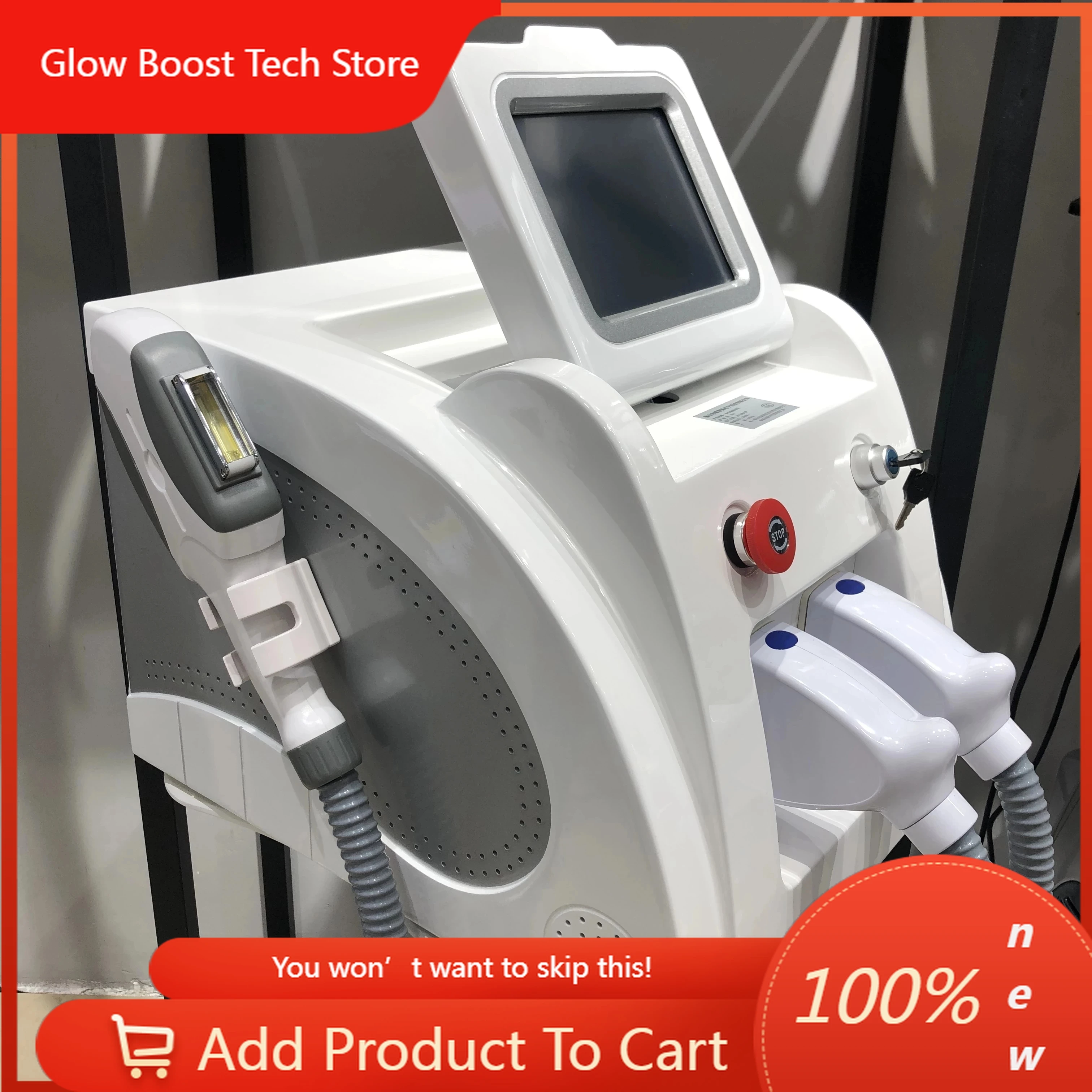 

GBs New 2 in 1 IPL Hair Removal Laser Tattoo Pigment Removal Carbon Black Doll Treatment IPL Laser Machine