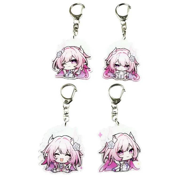 

Honkai Impact 3 Elysia Star Iron Q Edition Cute Xilian Surrounding Keychains Backpack AccessoriesCartoon Creative Gifts