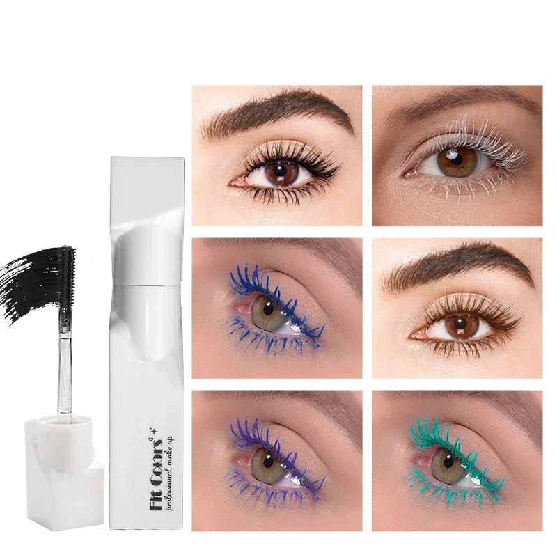 Waterproof Blue Purple Mascara Eyelashes Extension Thick Curling Non-smudge Quick Dry Long-lasting Green Colorful Mascara Makeup