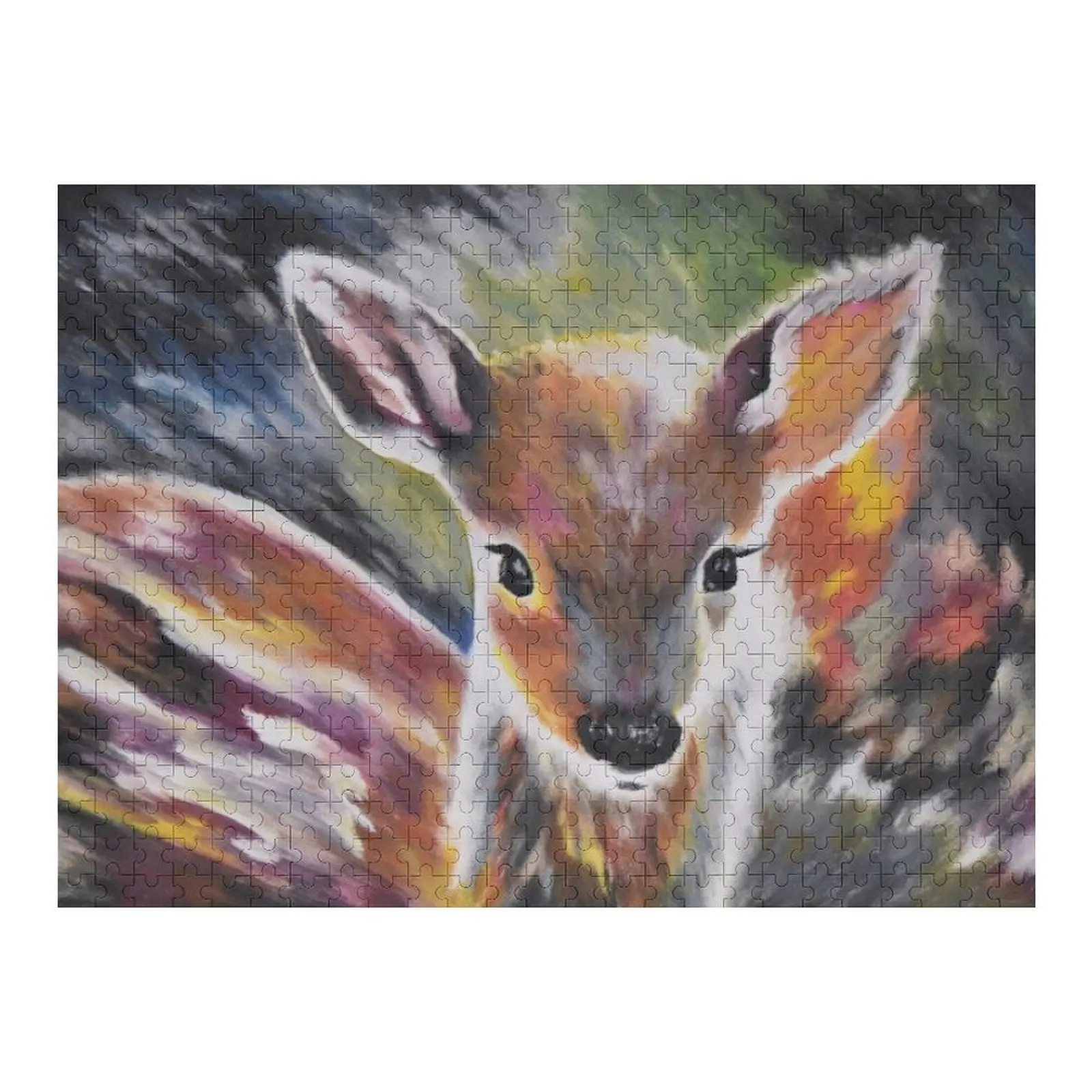 

Deer Painting Jigsaw Puzzle Custom Gift Works Of Art Customizeds For Kids Personalized Name Puzzle
