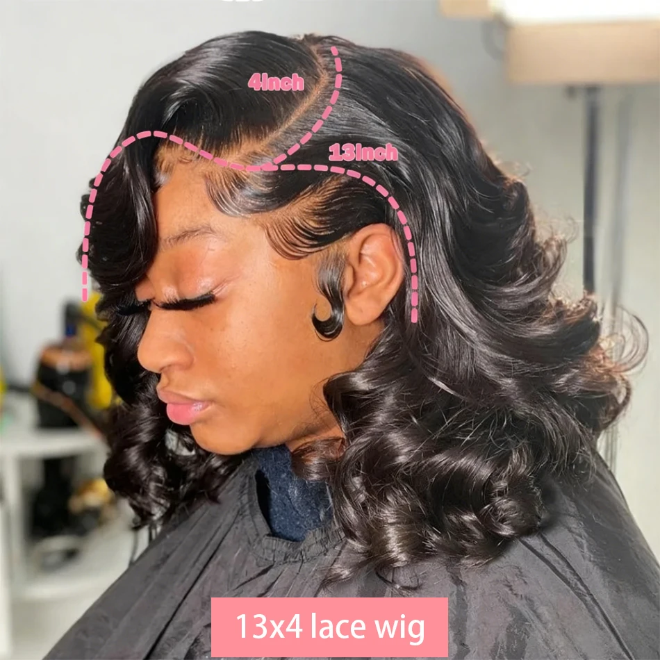 Peruca Frontal de Renda Transp - Glueless Wear And Go Human Hair Wig avaliação e preço