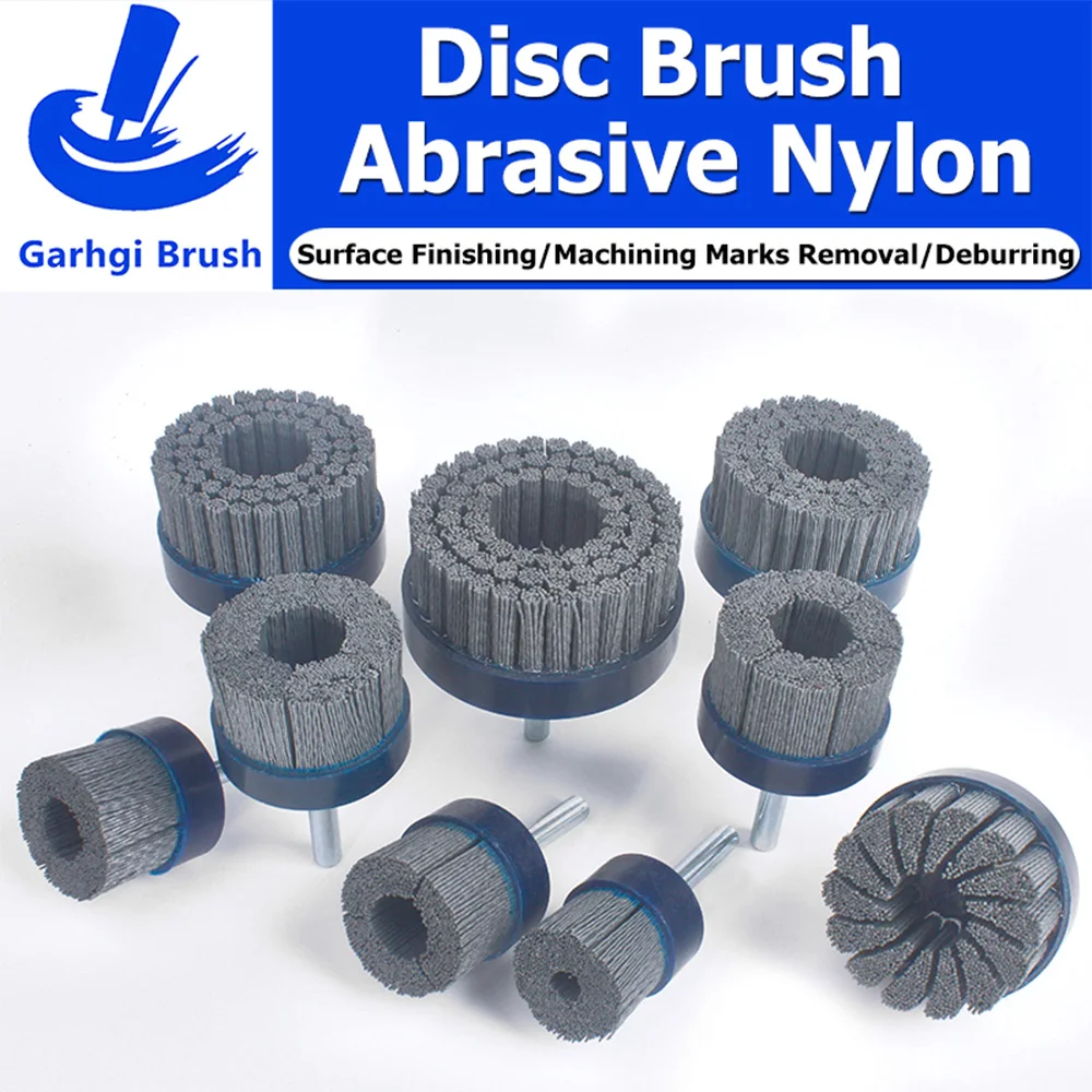 

Industrial Abrasive Nylon Brush Disc Silicon Carbide Ceramic Metal Aluminum Deburring Polishing Removal Robotic Automated CNC