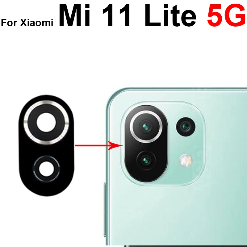 Rear Camera Glass Lens with Adhesive Sticker For Xiaomi Mi 11 11T 11X Pro Mi 11 Lite 5G Mi 11 Ultra Mi 11i Back Glass Lens Glue