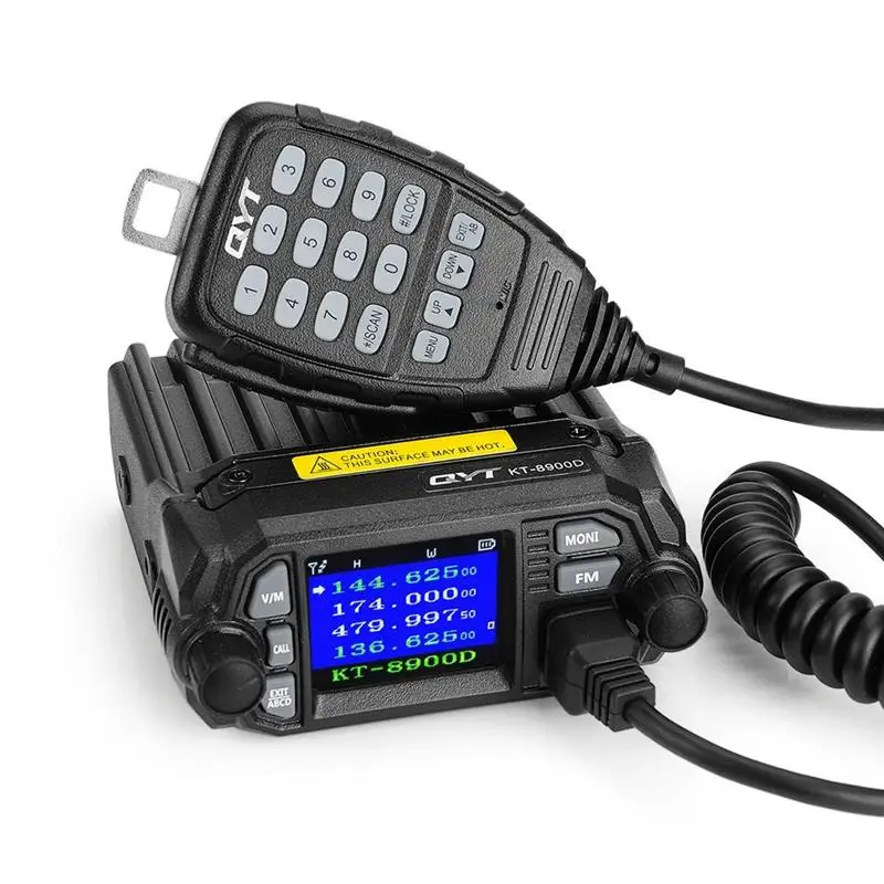 ¡Arriba! KT-8900D Mini Radio móvil de doble banda 136-174MHz y 400-480MHz 25W Walkie Talkie KT8900 estación transceptor