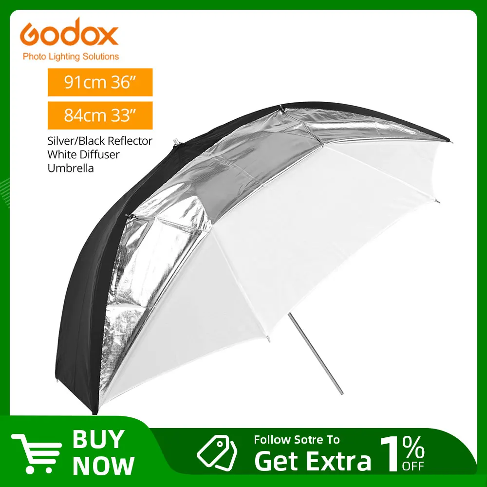 Il miglior ombrello flash per la fotografia professionale: il Godox 91cm 36 33 84cm
