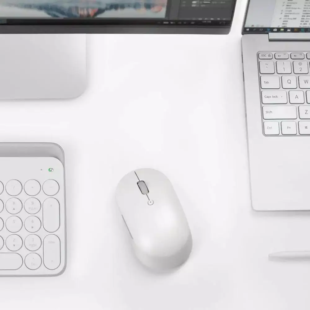 Xiaomi Dual Mode Wireless Mouse Silent Edition Ergonomic Bluetooth 2.4G USB Side buttons Mini Wireless Mouse for Laptop