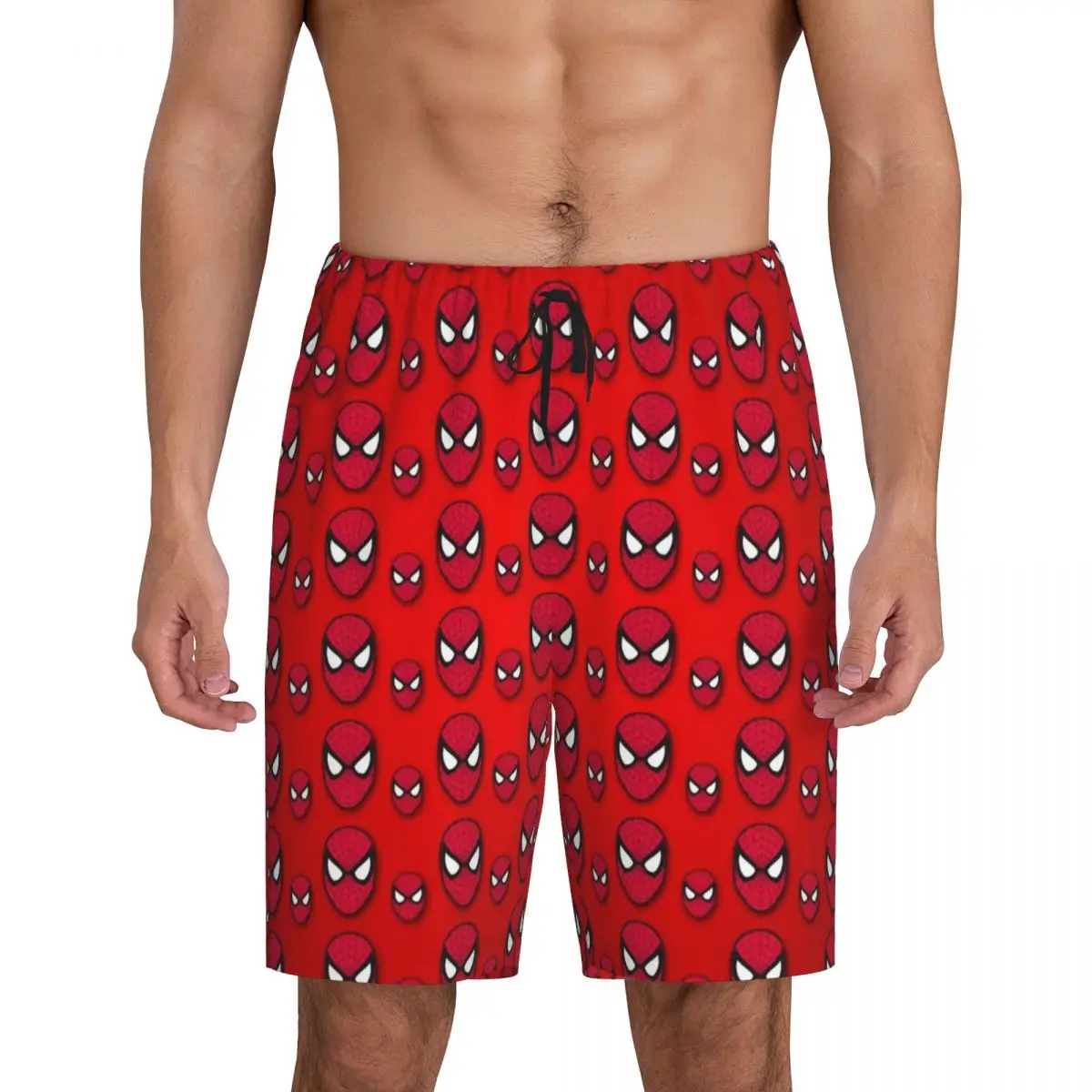 

Custom Spider Man Cartoon Superhero Pajama Shorts Sleepwear Men Elastic Waistband Sleep Lounge Short Pjs with Pockets