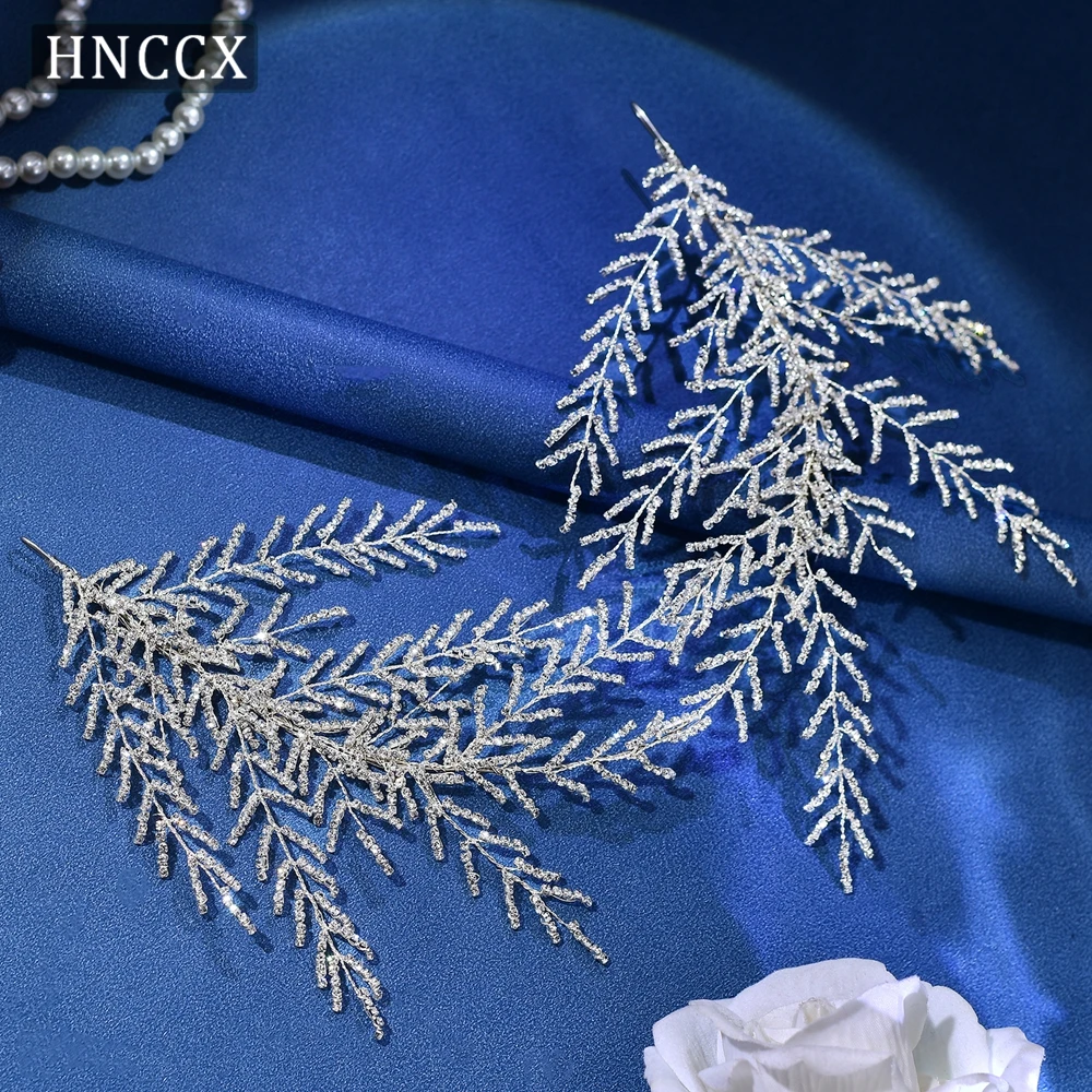 HNCCX Large Wedding Bridal Crown Rhinestone Headband Shiny Women Crystal Wedding Headdress Bride Headwear Hair Accessories CP493