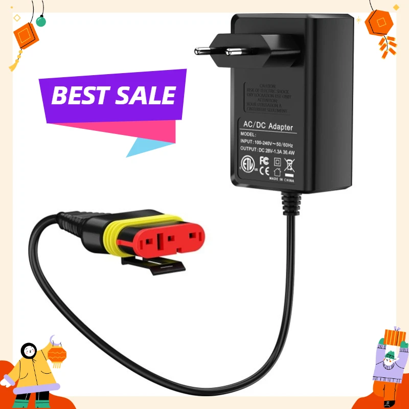28V 1.3A Charger Power Adapter for Husqvarna 105 305 310 315 315X Mower Battery Charger