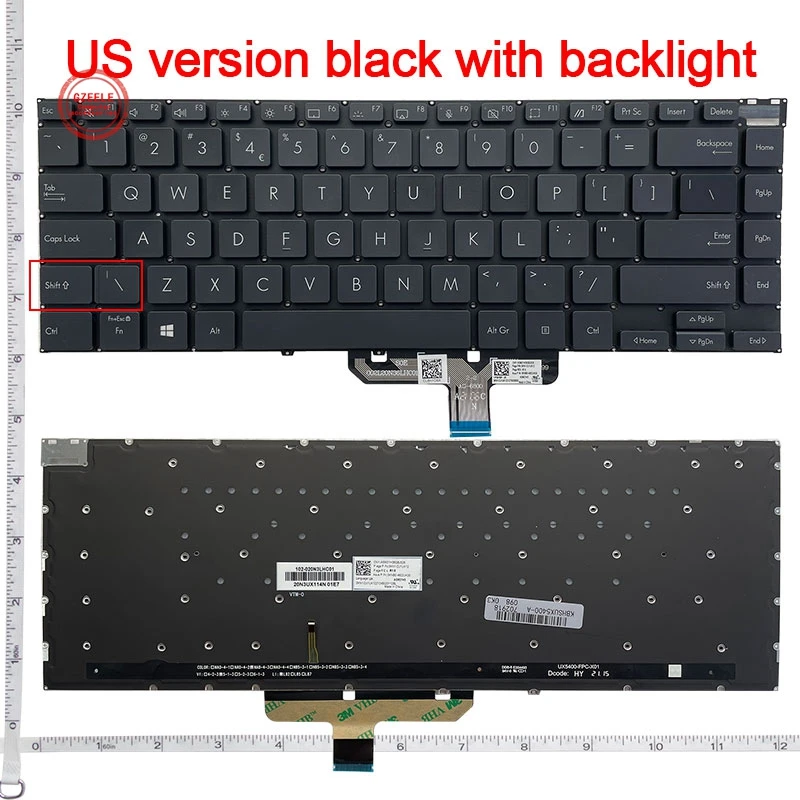 

US Keyboard For ASUS Zenbook 14X UX5400ZB UX5400ZF UX5400E UX5400EA UX5400EAG UX5400EG UM5401 UM5401QA UX5401Z UX5401E backlight