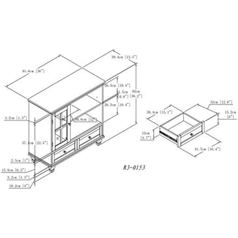 ТВ-подставка Tahoe Highboy, темный орех