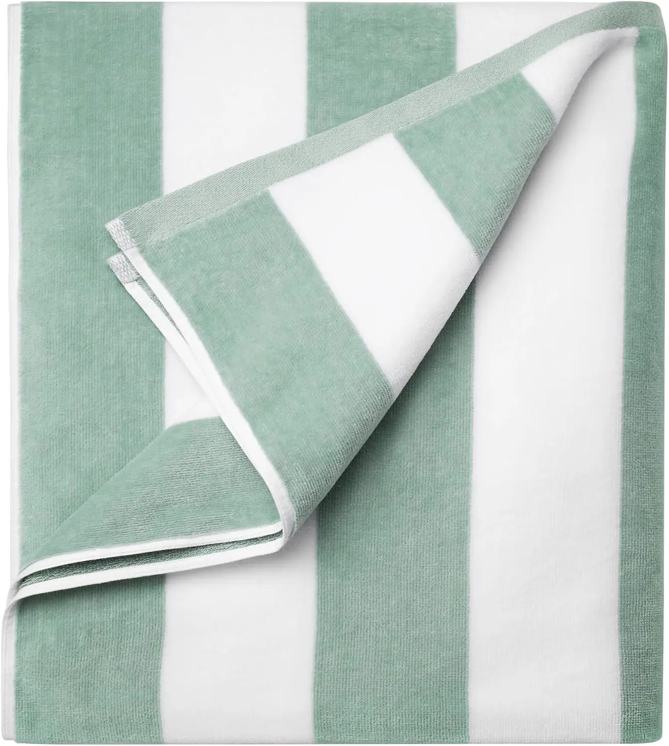 

Large Oversized Beach Towel 36 x 70 Inch, 100% Cotton Ultra Absorbent Striped Pool Towel for Adults, Soft and Fade-Resistant