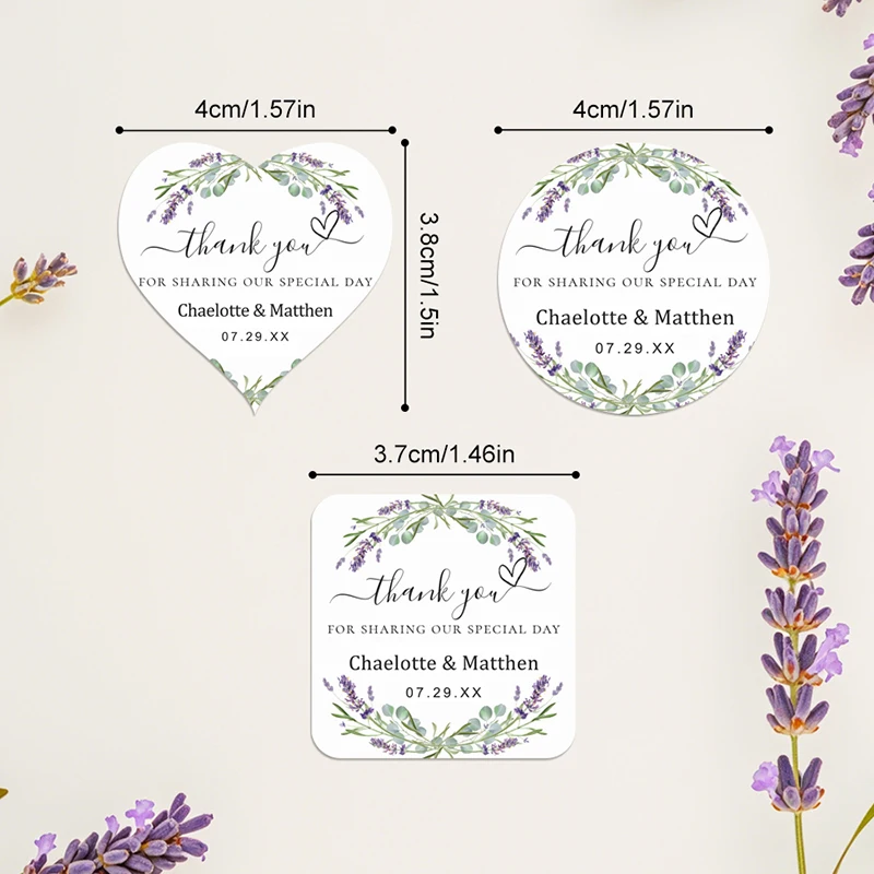 ‌Personalized Bridal Shower Stickers, Custom Floral Labels for Gift Wrapping, DIY Craft Supplies, Vintage Party Decor