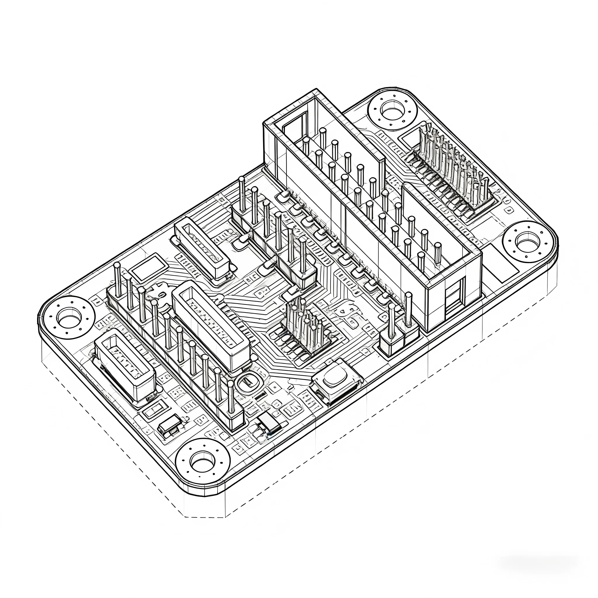 อะแดปเตอร์ดีบัก HanNiu Pixhawk สำหรับ PX4 Pixhawk 6C JTAG SWD Jlink STLink