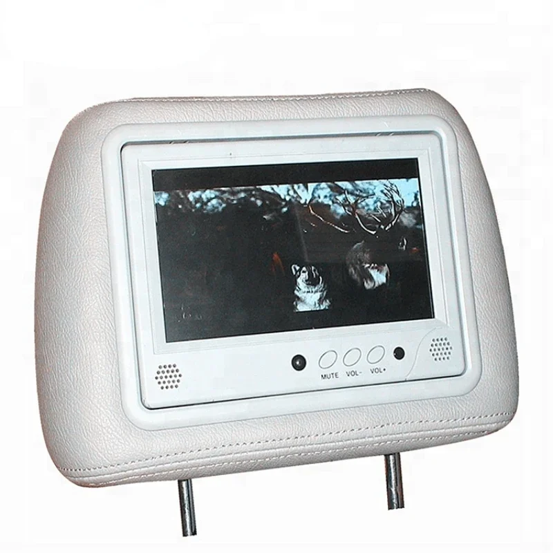 

taxi headrest 7 inch TFT advertising player six video media ad player horizontal ad player With Long-term Technical Support LCD