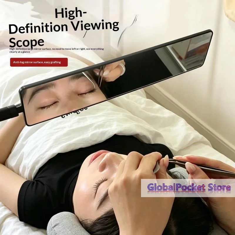 [TG823]1Pcs Long Strip Eyelash Extension Inspection Mirror With HD Anti Fog Surface For Professional Lash Grafting Services