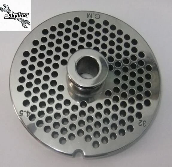 TC-32# Meat Grinder Parts Stainless steel grate 4.5mm hole 99.5mm diamater 1cm thickness
