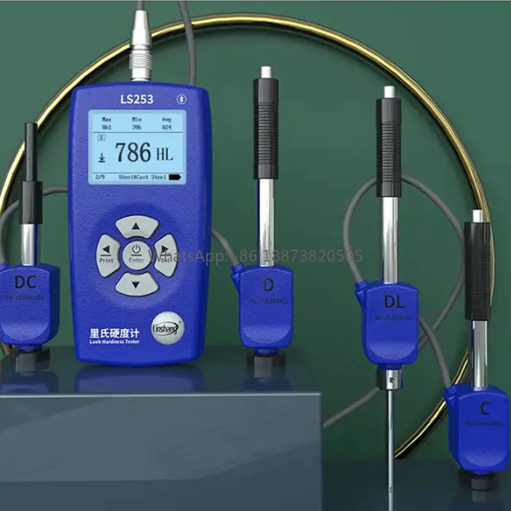 LS253 Multi-probe digital Leeb Hardness Tester double-coil probe technology hardness meter cast steel, alloy steel