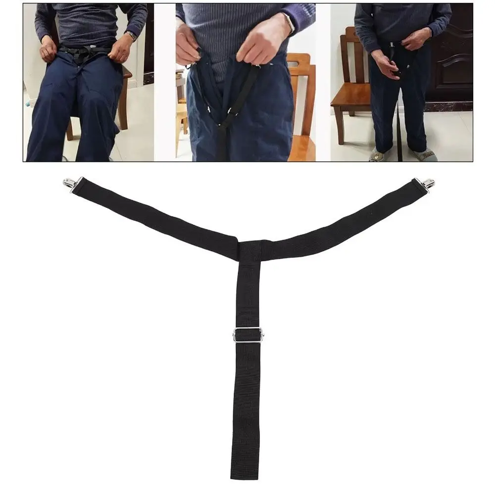 2Pcs Set Clip and Pull Pants Dressing Aid Strap Black Folding Pants Wearing Assist Clip Strong Grip Adjustable