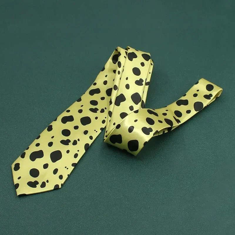 

New Anime Nanami Kento Yellow Neck Tie Cosplay Costumes Speckle Necktie Accessoies Party Prop Xmas Gifts