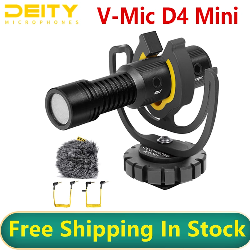 

Deity V-Mic D4 Mini Microphone Head Mic TRS 3.5MM for Vlog Video Studio DSLR Camera smartphone iPhone