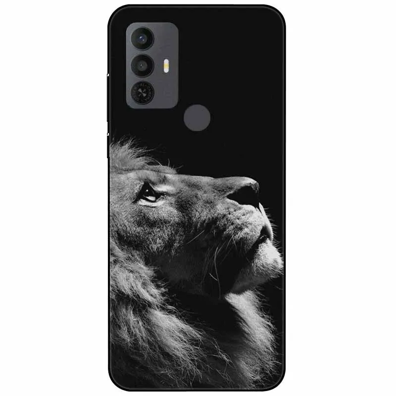 For TCL 30 SE Case 305 6.52\'\' Silicone Soft Fashion TPU Phone Cover for TCL 305 306 30SE Case 6165A Bumper Funda for TCL30SE 405