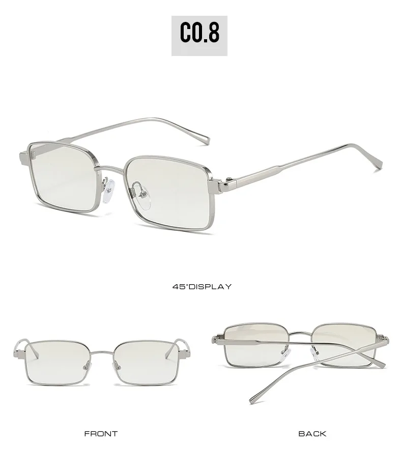 2025, vereinfachte rechteckige Sonnenbrille für Herren und Damen, Y2K-Legierung, Uv400, lässig, modisch, neue Sonnenbrille – Detail 14