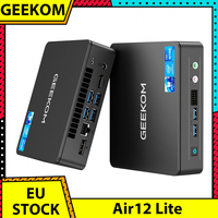 GEEKOM Air12 Lite Mini PC, Intel N100 4 Cores Max 3.4GHz, 8GB RAM 256GB SSD, WiFi 5 Bluetooth 5.1, Iceblast Cooling System