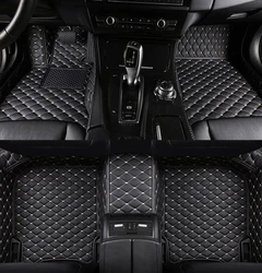 Custom Car Floor Mats for MG All Models MG3 MG5 MG6 MG7 GT ZS HS RX5 GS EZ S Leather Car Floor Carpet Cover Interior Accessories