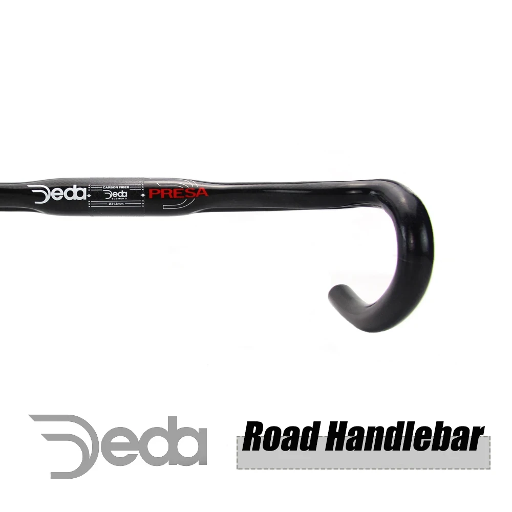 Deda 3K Gloss New Carbon Fiber T800 Road Bike Handlebar Drop Bar 380-440mm Bicycle Accessories