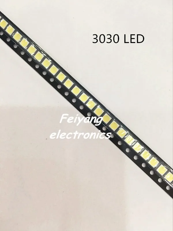 LED Backlight 1W 1.5W 2W 3030 3V 6V Cool white 80-90LM TV Application new PCT EMC led 3v