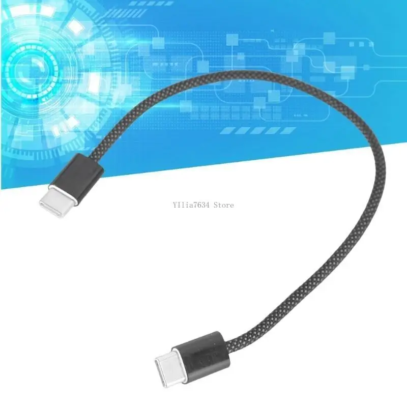 

25cm Fast Charging Cord PD65W USB C to USB C Data Cable 480Mbps Transmission