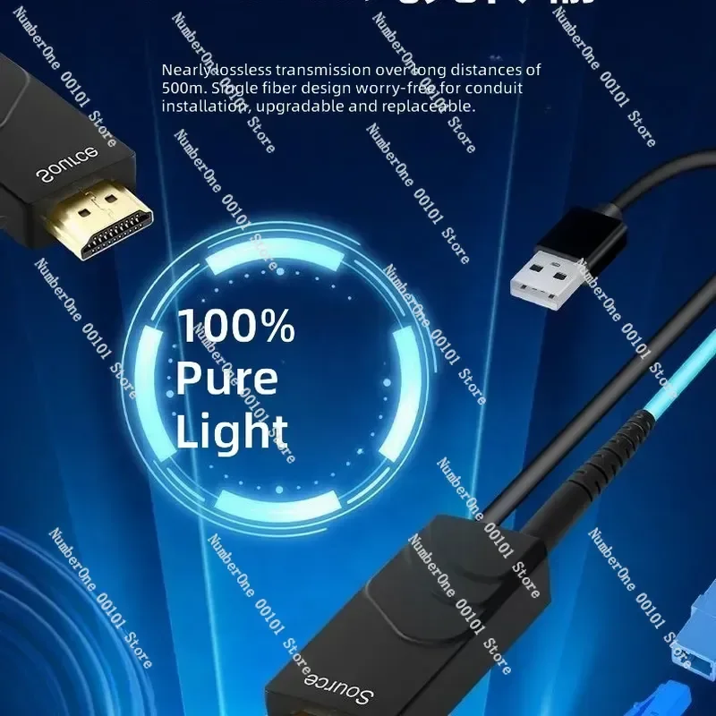 Ultra Slim 4K HDMI Fiber Optic Cable 2.0 Foldable Design High Speed 18Gbps HDR Support for Home Cinema Projector Gaming