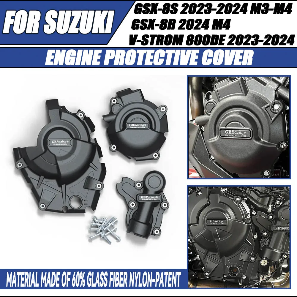 

For Suzuki GSX-8S M3-M4 2023-2024 GSX-8R M4 2024 V-STROM 800DE 2023-2024 GSX8S GSX8R 2023 2024 Engine Protection Cover