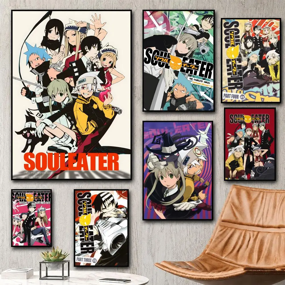 Aesthetic Wall Art Poster Trendy anime Soul Eater Poster for Bedroom Dorm Room Home Decor Large Wall Picture Print